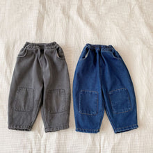 Load image into Gallery viewer, D90766PA-Autumn and winter velvet patchwork trousers