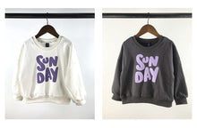 Load image into Gallery viewer, 23D1915PCW- Korean version of children's spring and autumn new parent-child wear Korean style letters loose casual long-sleeved parent-child terry sweater t