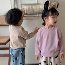 Load image into Gallery viewer, D91026SE-Children's sweatshirt waffle boy autumn clothes 2022 new spring and autumn Korean version girl casual long-sleeved baby top