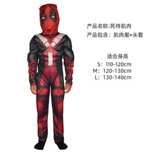 Load image into Gallery viewer, WH91601TG- Halloween COS costume children's performance Avengers hero Spider-Man Hulk Iron Man muscle costume
