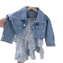 Load image into Gallery viewer, L562DS-Spring and Summer Denim Jacket & Floral Dress