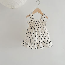 Load image into Gallery viewer, 232S04DS-Summer Polka Dot Suspender Triangle Bodysuit & Dress