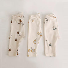 Load image into Gallery viewer, 6897PA-Spring and Autumn Organic Cotton Fruit Print Baby Leggings