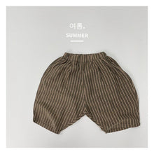 Load image into Gallery viewer, 1212PA-Summer thin Korean style striped cotton shorts