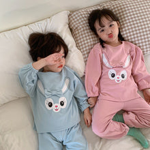 Load image into Gallery viewer, D90786JG-Autumn and winter bunny baby print home clothes