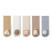Load image into Gallery viewer, 31504AC-Korean version of combed cotton cute cartoon newborn baby middle tube socks toddler socks (two pairs can be mixed and matched)