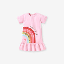 Load image into Gallery viewer, S1583DS-Little maven summer cotton rainbow print dress