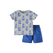 Load image into Gallery viewer, 81120TG-malwee summer European and American children's hot print top + casual pants two-piece set