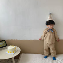 Load image into Gallery viewer, Q90389JG-Children's pajamas boys pullover spring and autumn pure cotton gauze A-type baby long-sleeved suit children girls home clothes