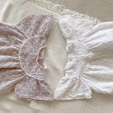 Load image into Gallery viewer, Y9221LS-Summer solid color hollow embroidery triangle bodysuit