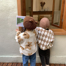 Load image into Gallery viewer, D60029SE-Autumn and winter Korean style plus velvet lamb wool long-sleeved jacket