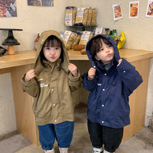Load image into Gallery viewer, D90587SE-Autumn and winter mid-length plus velvet hooded workwear windbreaker jacket