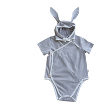 Load image into Gallery viewer, 6199LS-Summer Korean style hemming romper + rabbit ear hat two-piece set