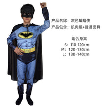 Load image into Gallery viewer, WH91601TG2- Halloween COS costume children's performance Avengers hero Spider-Man Hulk Iron Man muscle costume