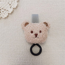 Load image into Gallery viewer, WH81502AC- Korean ins style embroidered bear head baby stroller hook baby stroller hook baby stroller magic cart Velcro hook