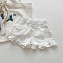 Load image into Gallery viewer, 52997PA-Summer ruffled denim shorts