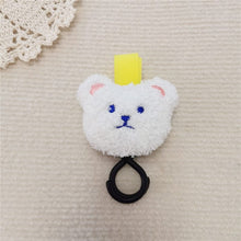 Load image into Gallery viewer, WH81502AC- Korean ins style embroidered bear head baby stroller hook baby stroller hook baby stroller magic cart Velcro hook