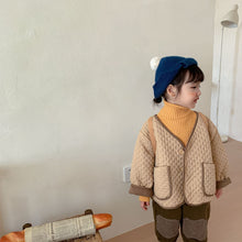 Load image into Gallery viewer, D91056SE-Reversible quilted long-sleeved double-pocket button-down jacket for autumn and winter