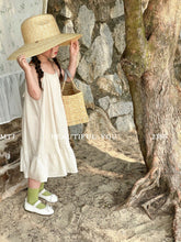 Load image into Gallery viewer, 23132DS-Summer Korean style imitation linen suspender dress
