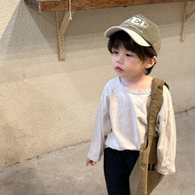 Load image into Gallery viewer, C81337SE-Spring and Autumn Cotton Loose Japanese and Korean Style Long Sleeve Basic T-shirt