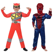 Load image into Gallery viewer, WH91601TG- Halloween COS costume children's performance Avengers hero Spider-Man Hulk Iron Man muscle costume