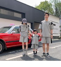 Load image into Gallery viewer, 22B069PCW-Children's suit new parent-child suit sports style street-style family of three or four family suit two-piece suit