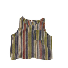 Load image into Gallery viewer, 1222SE-Korean style children's breathable and cool cotton contrast color striped vest