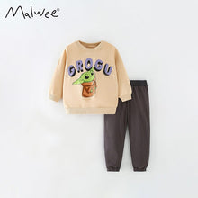 Load image into Gallery viewer, 9146TG-Autumn European and American children's Triceratops casual print long-sleeved top + pants two-piece set