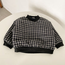 Load image into Gallery viewer, D60329SE-Winter plus velvet thickened plaid long-sleeved top