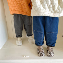 Load image into Gallery viewer, D90766PA-Autumn and winter velvet patchwork trousers