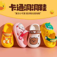 Load image into Gallery viewer, D1002AC-New children's slippers for boys and girls, hole shoes, non-slip soft-soled sandals, baby outdoor slippers with closed toe