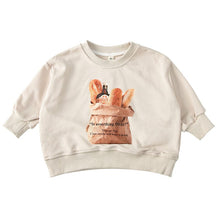 Load image into Gallery viewer, Q91073SE- Spring and Autumn Long Sleeve Bread Print Loose Long Sleeve Top