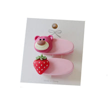 Load image into Gallery viewer, WH71101AC-Korean children's hairpins, cartoon asymmetrical clips, girls' duckbill clips, side clips, bangs clips, baby headdress accessories (5 pieces can be mixed and matched)