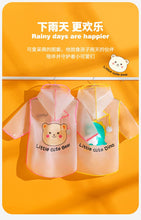 Load image into Gallery viewer, YY218AC- Bear children's boys and girls raincoat cloak waterproof raincoat student school kindergarten baby raincoat