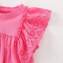 Load image into Gallery viewer, 9229SE-Summer European and American children's casual round neck skirt style short-sleeved top