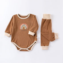 Load image into Gallery viewer, <Taiwan Pavilion> D23269LS-Autumn and winter German velvet warm base layer with bodysuit + trousers + hat cover