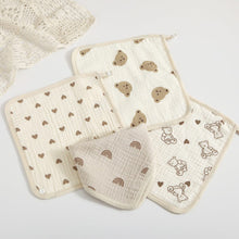 Load image into Gallery viewer, WH3065AC-Korean style 4-layer pure cotton gauze square towel newborn baby towel baby supplies children's handkerchief face wash small square towel