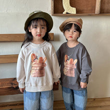 Load image into Gallery viewer, Q91073SE- Spring and Autumn Long Sleeve Bread Print Loose Long Sleeve Top