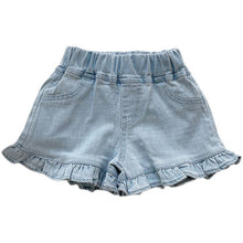 Load image into Gallery viewer, 52997PA-Summer ruffled denim shorts