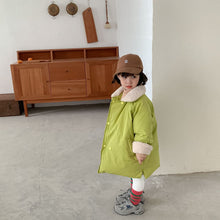 Load image into Gallery viewer, D60277SE- Winter solid color 90 white duck down medium and long bread down jacket