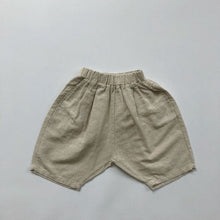 Load image into Gallery viewer, 1051PA-Linen Sen series Korean children's clothing children's harem big PP six-point pants boys and girls carrot pants literary retro style
