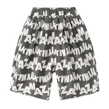 Load image into Gallery viewer, X81962PA-Summer thin casual loose cotton full version of English print shorts