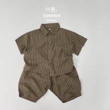 Load image into Gallery viewer, 1212PA-Summer thin Korean style striped cotton shorts