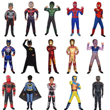 Load image into Gallery viewer, WH91601TG2- Halloween COS costume children's performance Avengers hero Spider-Man Hulk Iron Man muscle costume