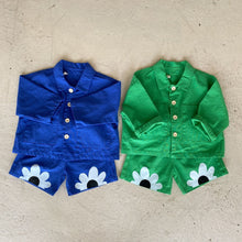 Load image into Gallery viewer, Q90600TG-Korean children's clothing children's spring and autumn suits boys' street-blasting Klein blue 2022 baby girls' jackets and pants trend