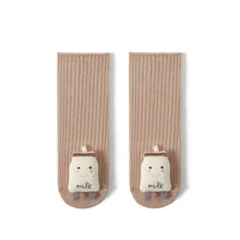 Load image into Gallery viewer, 31504AC-Korean version of combed cotton cute cartoon newborn baby middle tube socks toddler socks (two pairs can be mixed and matched)