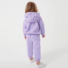 Load image into Gallery viewer, 22099TG-Autumn Bear Plush Hooded Jacket + Drawstring Trousers Two-piece Set