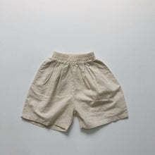 Load image into Gallery viewer, 1108PA-Forest Ramie Multicolor~Children's Summer Retro All-match Shorts for Boys and Girls Korean Casual Shorts