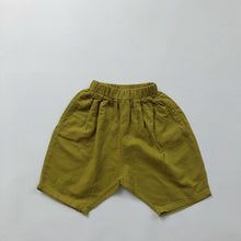 Load image into Gallery viewer, 1051PA-Linen Sen series Korean children's clothing children's harem big PP six-point pants boys and girls carrot pants literary retro style