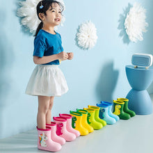 Load image into Gallery viewer, YX1102AC-Children's rain boots boys and girls dinosaur rain boots outdoor waterproof shoes lightweight non-slip rain boots kindergarten water shoes